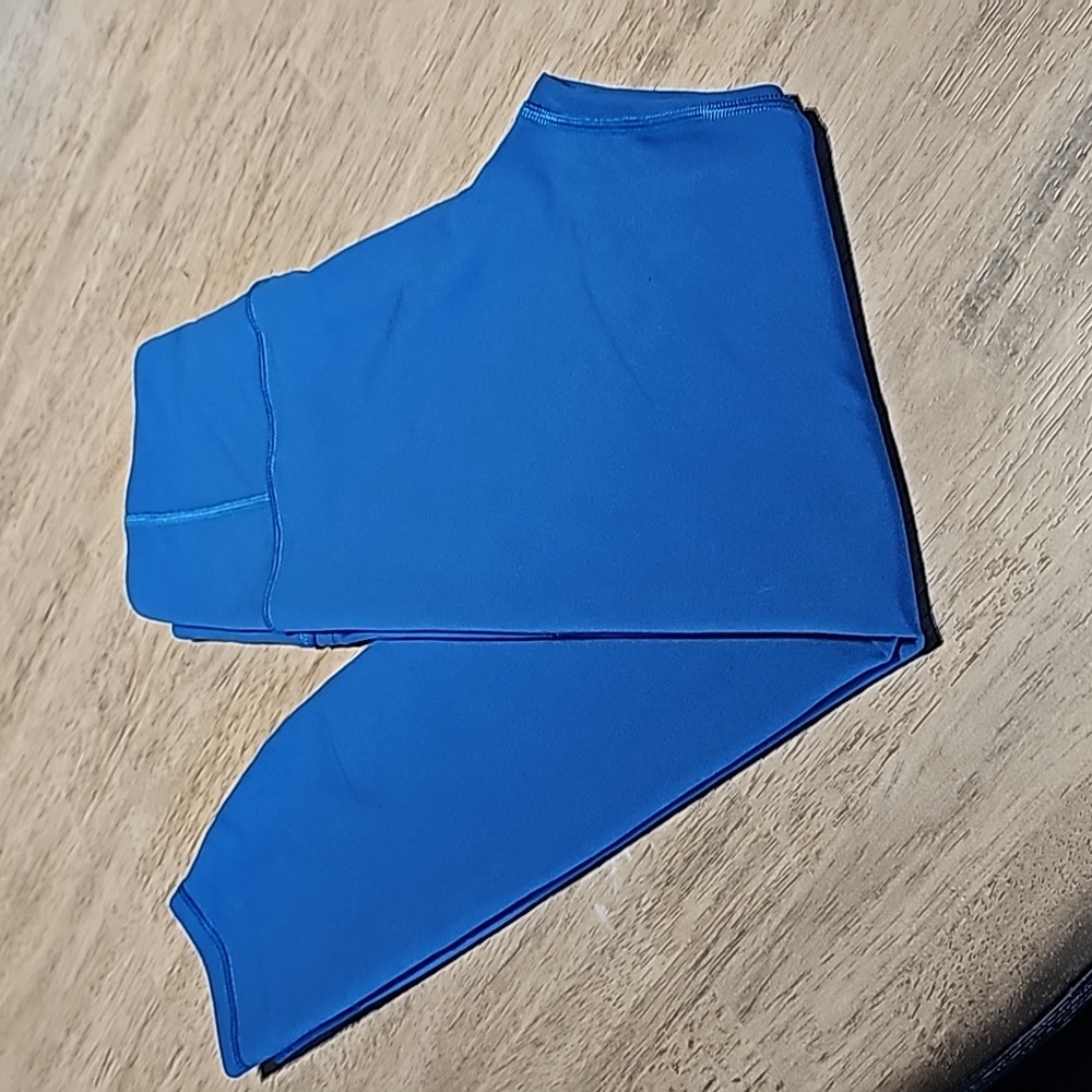 Under Armour Fitted Leggings Blue With Pockets Size Small